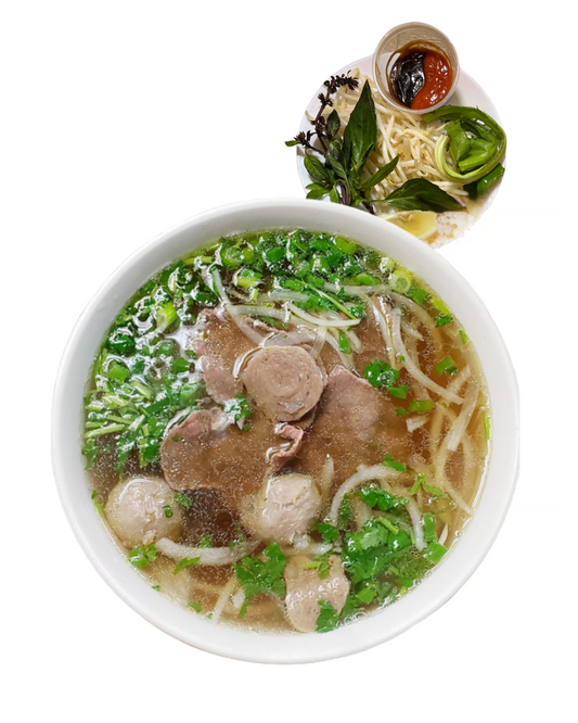 2 Toppings Beef Noodle Soup - Pho Tu Chon 2 Mon - 1 serving