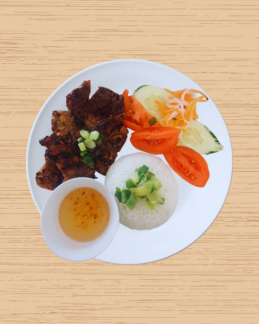 Grilled Chicken Over Rice - Com Tam Ga Nuong - 1 serving